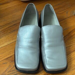 Franco Sarto Women's Silver Loafers